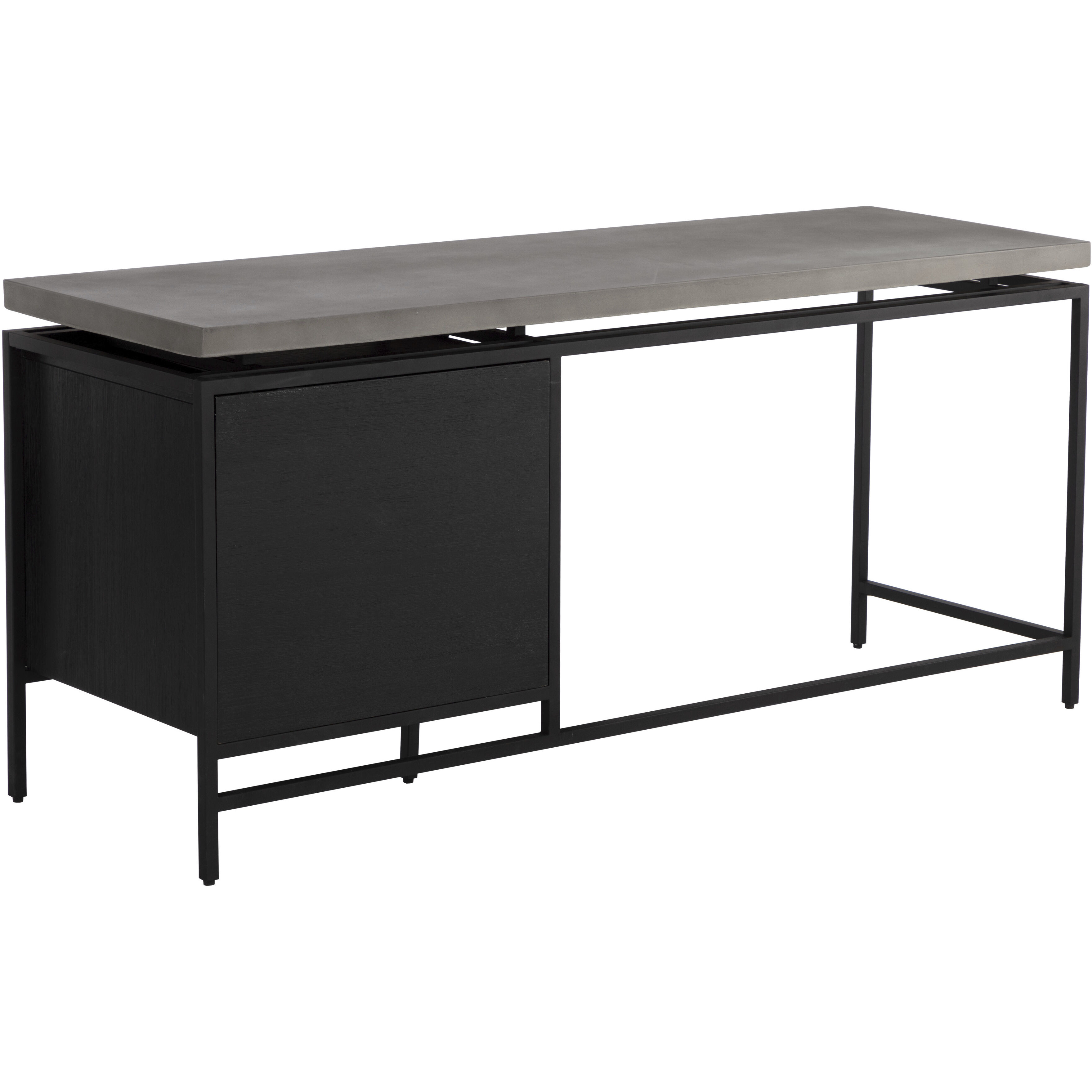 Norwood 63 X 19.5 inch Grey / Black Desk